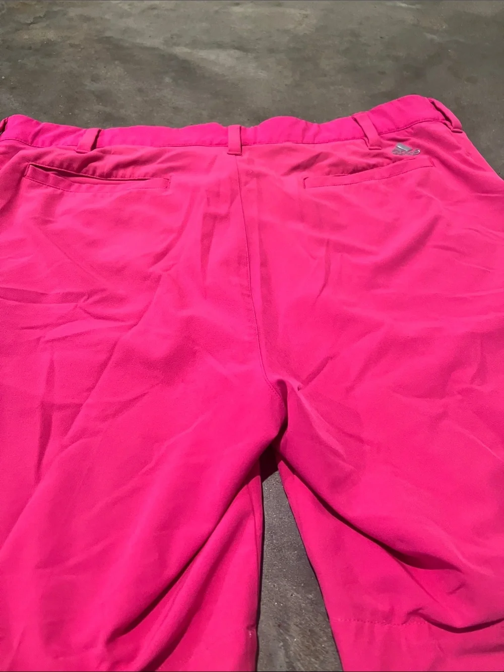 adidas Men's Bright Pink Flat Front Golf Shorts